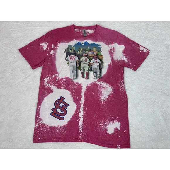 St Louis Cardinals Albert Pujols Adam Wainwright Yadi Molina Tie Dye Shirt M - Picture 1 of 7